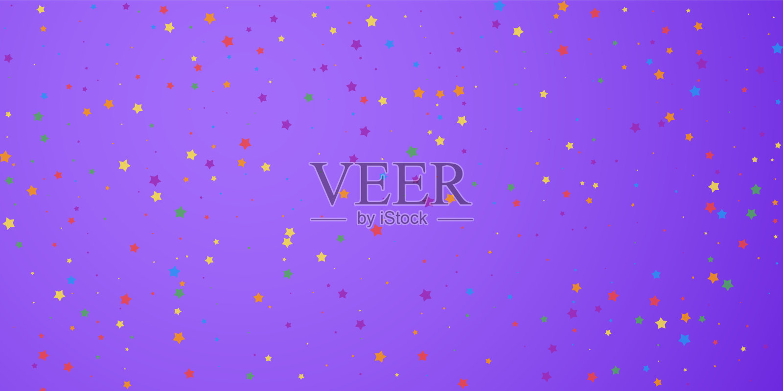 节日的五彩纸屑。庆祝的星星。快乐的星星插画图片素材