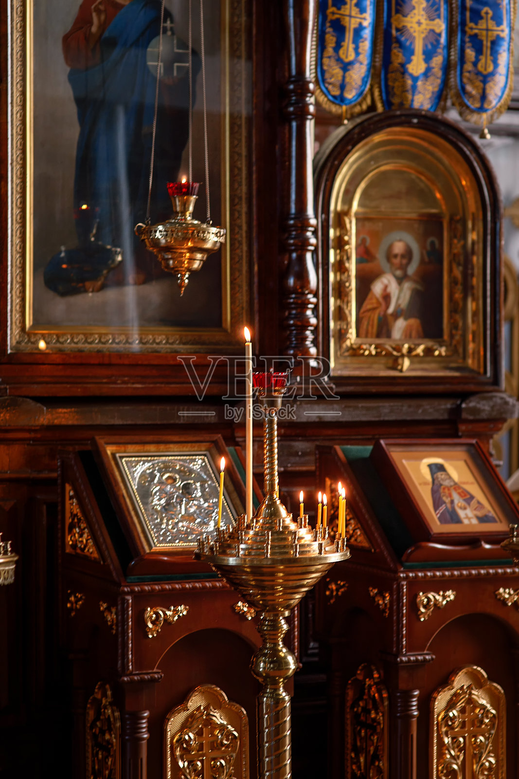 东正教教堂的装饰照片摄影图片