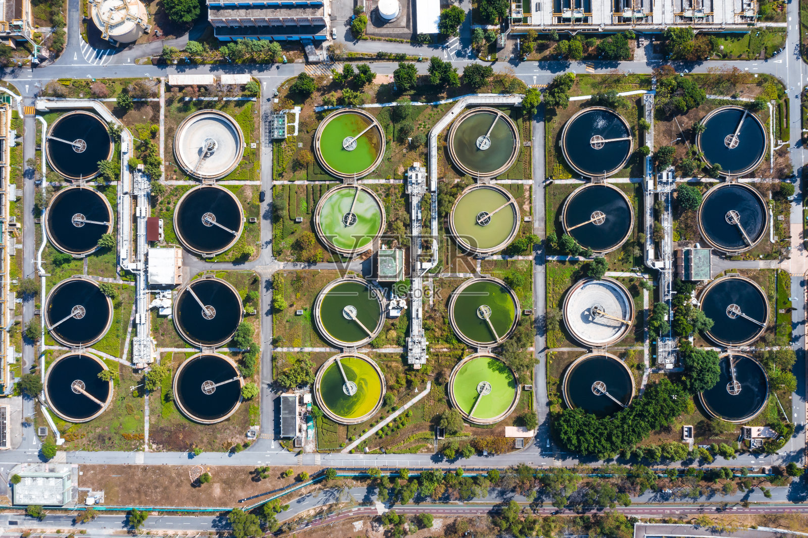 香港污水处理厂照片摄影图片