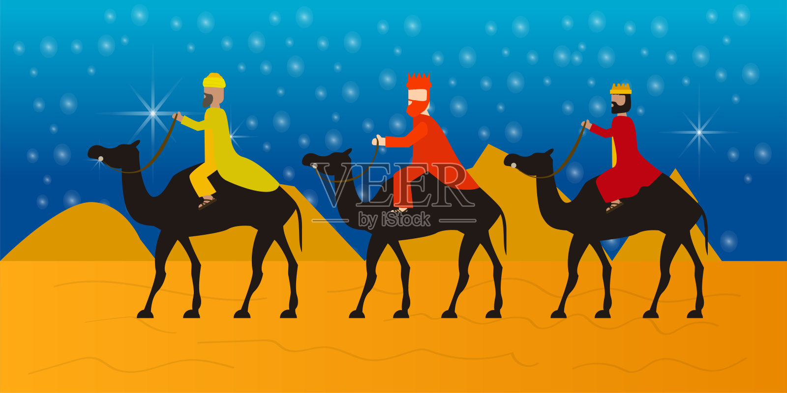 主显节快乐卡片插画图片素材