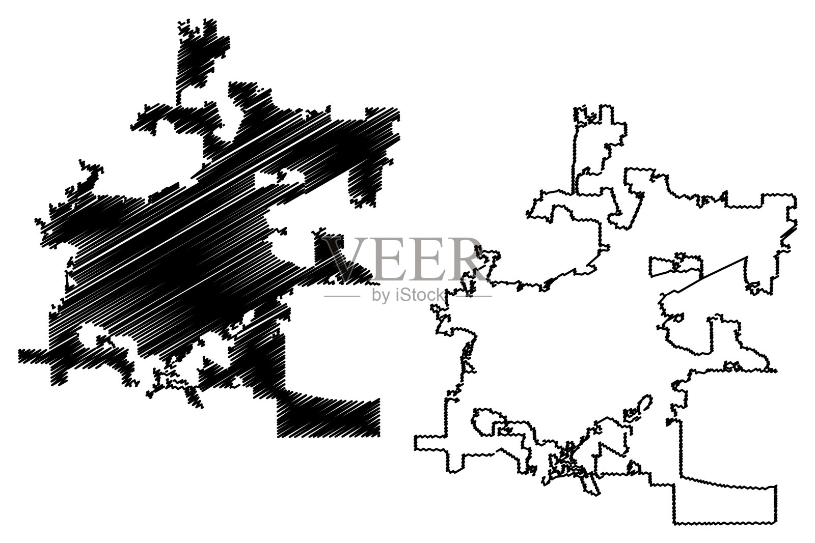 佛罗里达州塔拉哈西市的地图插画图片素材