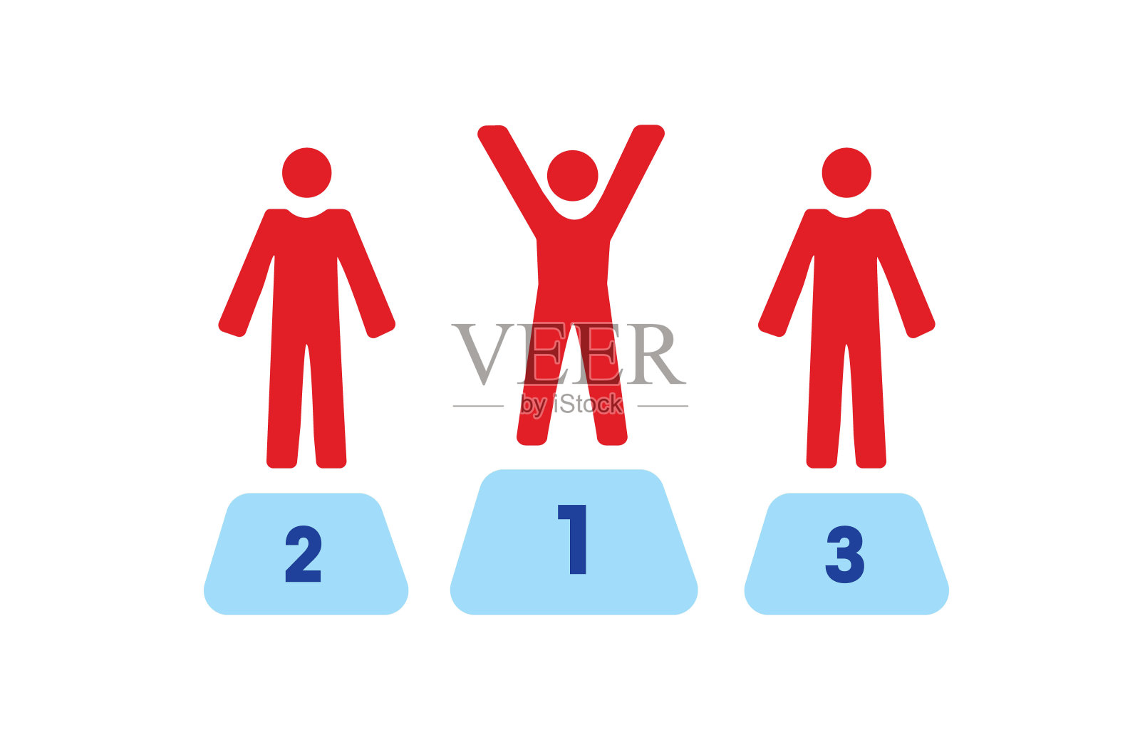 竞争的赢家平台插画图片素材