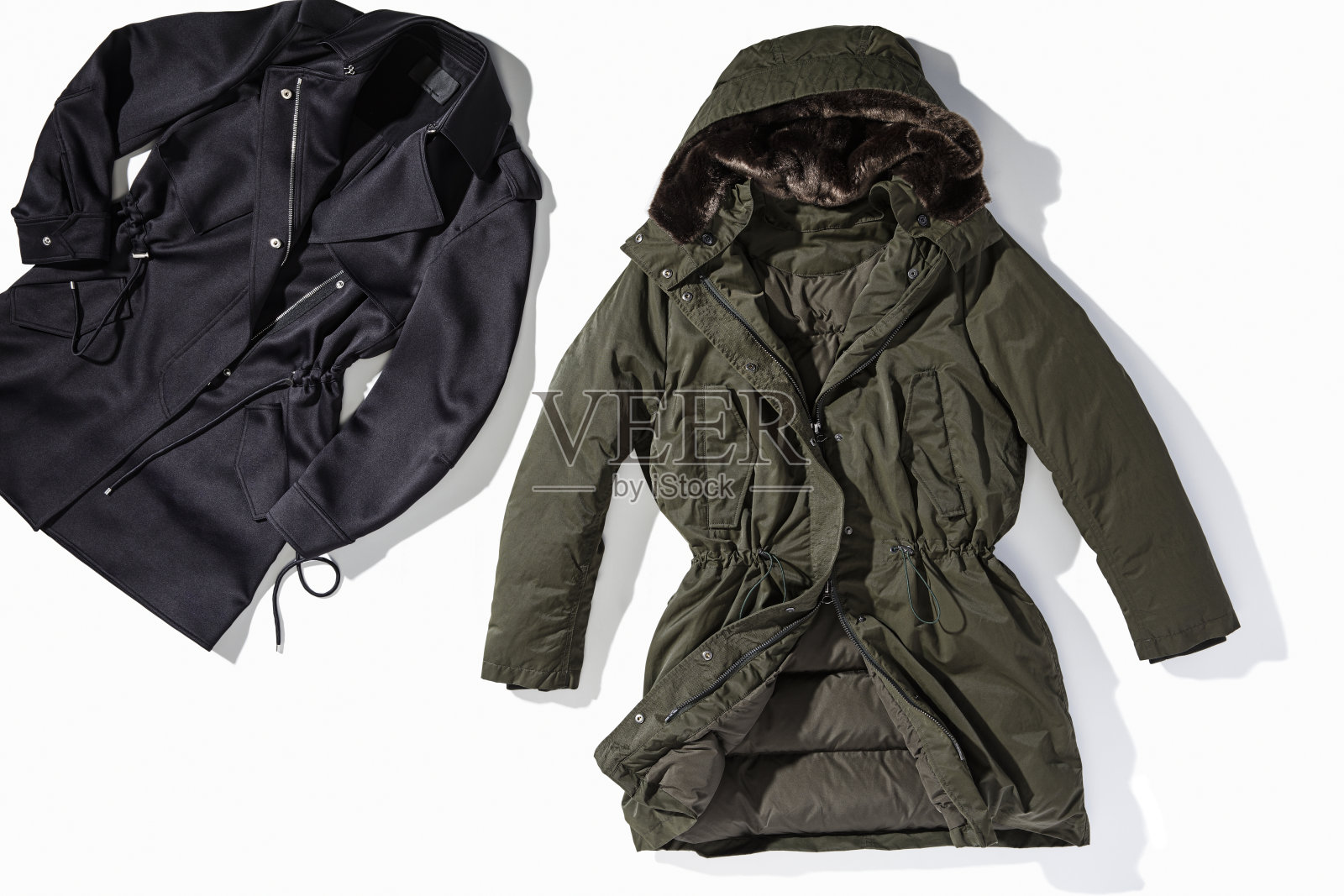 大衣孤立在白色背景上照片摄影图片