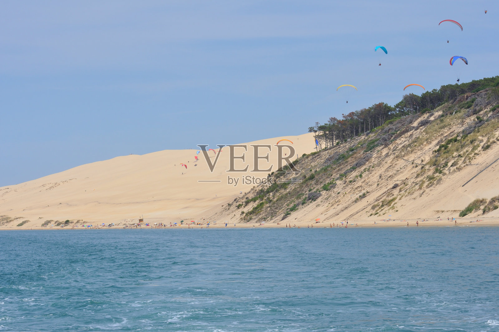 在法国的阿卡松湾和皮拉特沙丘周围度假照片摄影图片