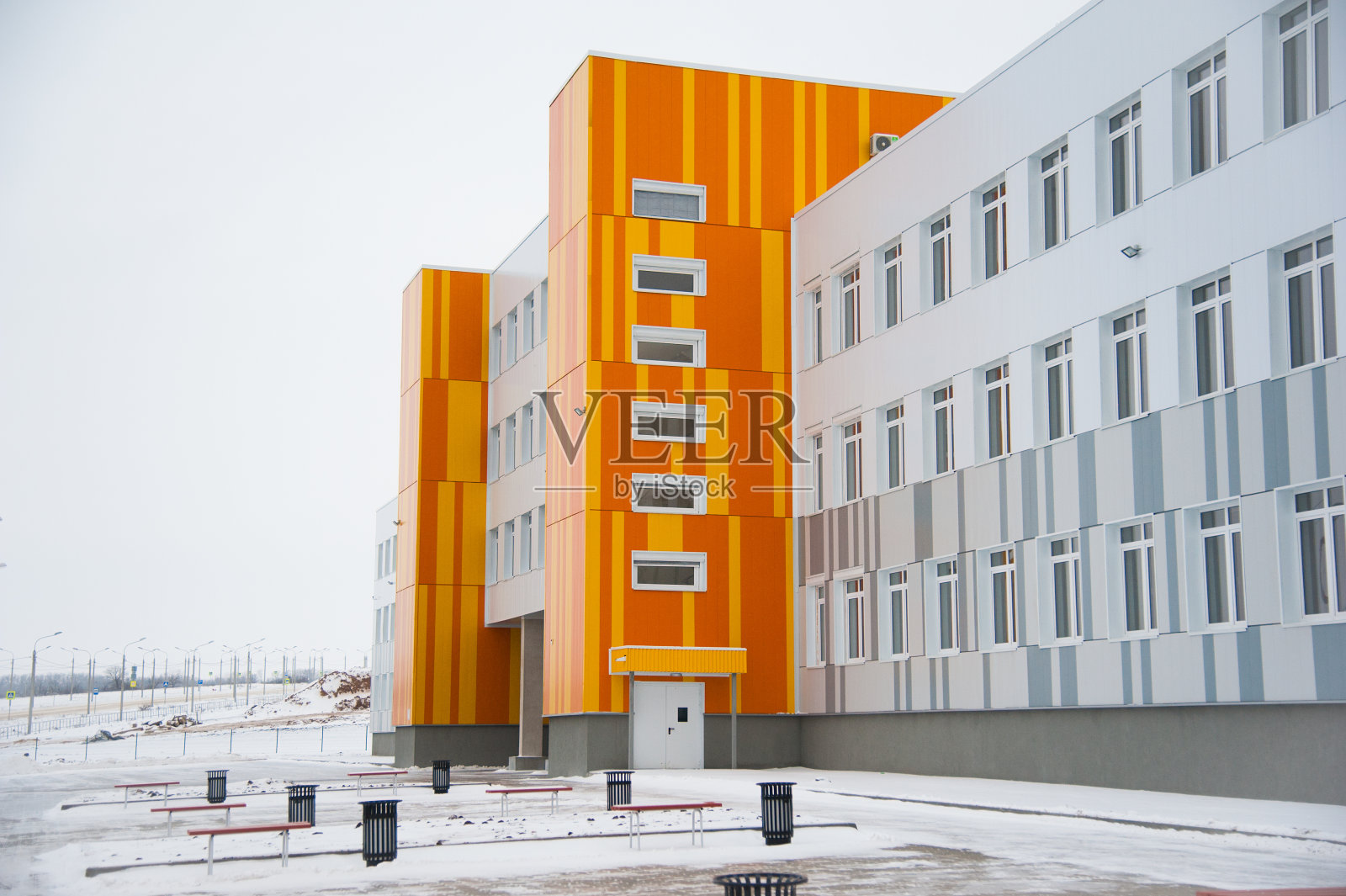 现代化的新校舍照片摄影图片