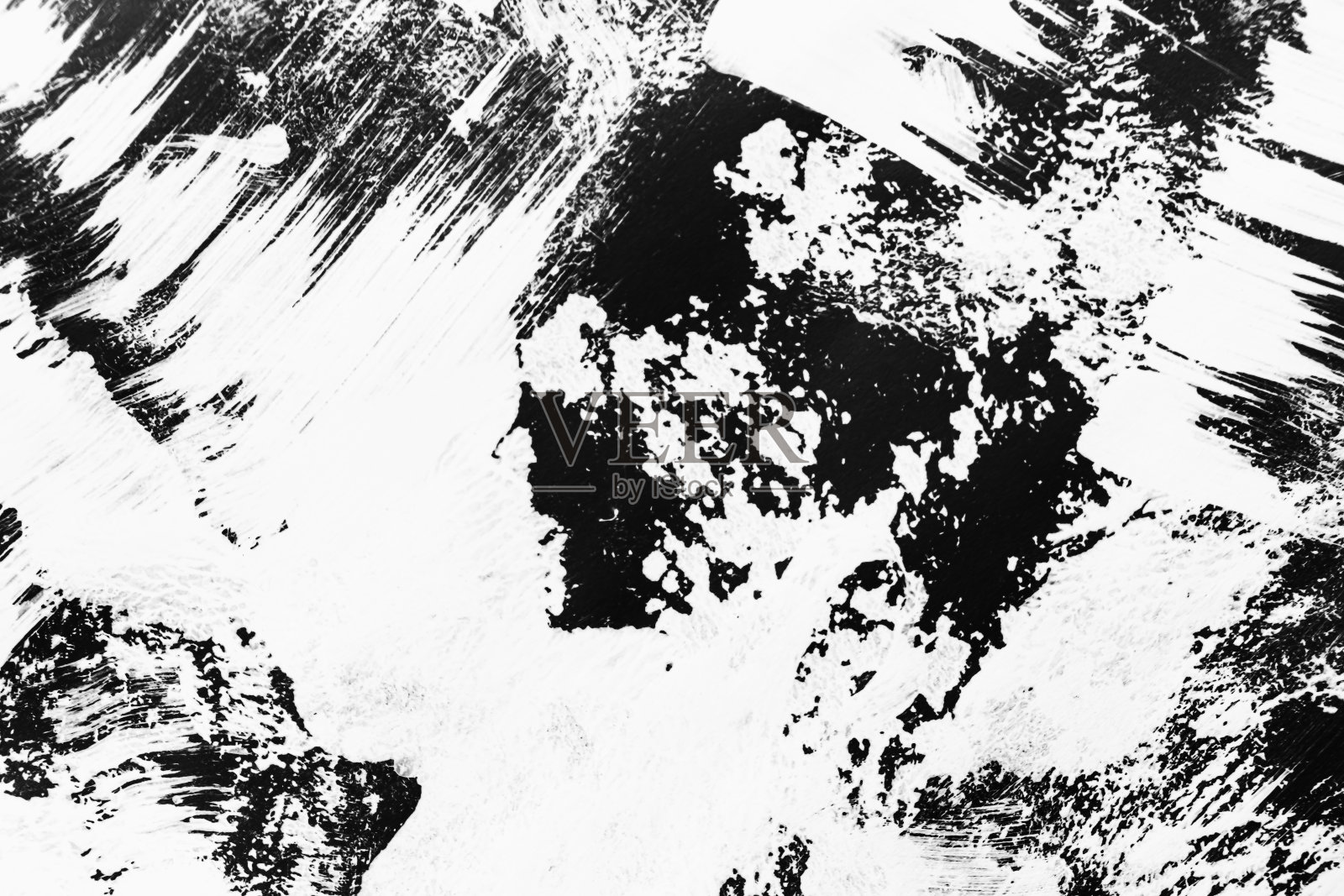 用画笔在黑色背景上画出的白色图案照片摄影图片