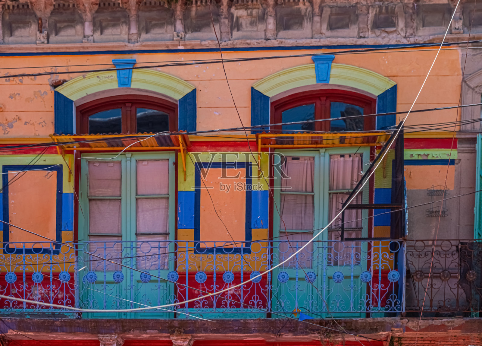 阿根廷布宜诺斯艾利斯拉博卡彩色街景照片摄影图片