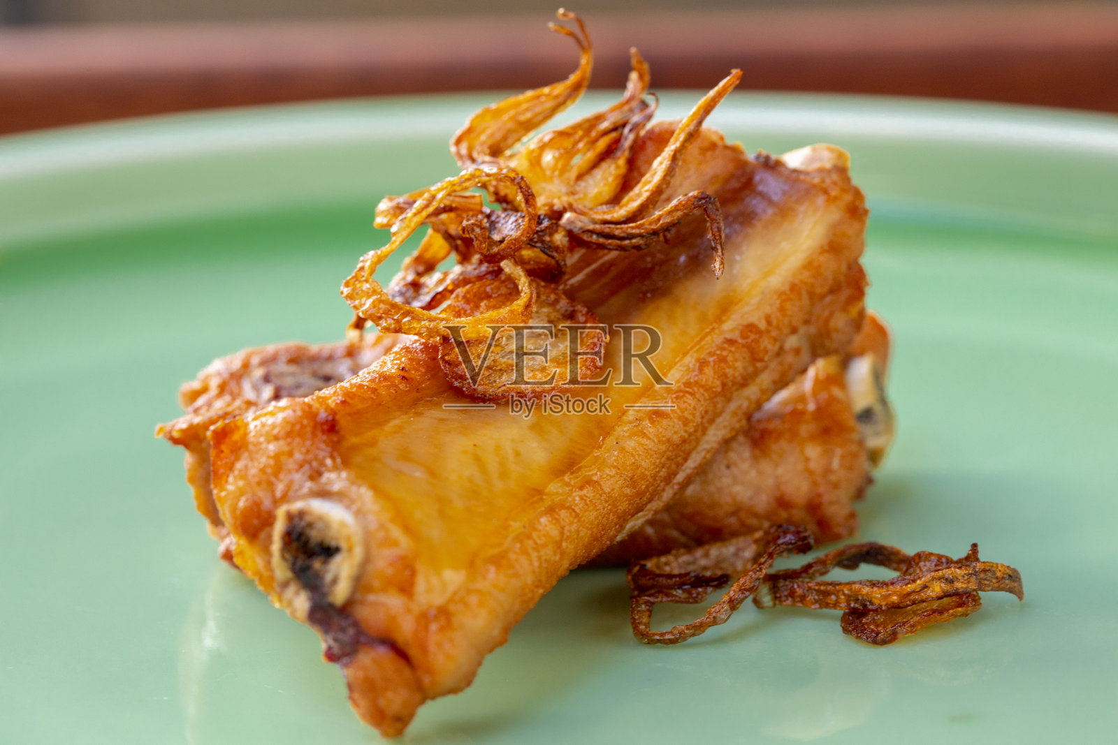 美味，中国菜，葱排骨照片摄影图片