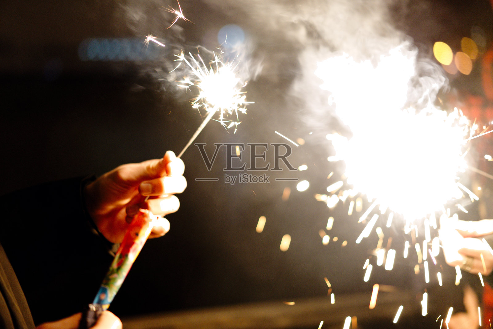 烟花棒照片摄影图片