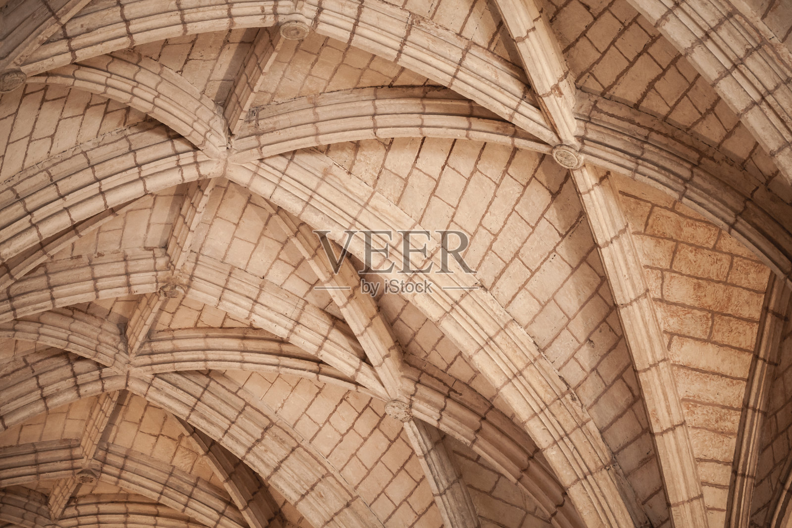 拱形哥特式拱顶结构照片摄影图片
