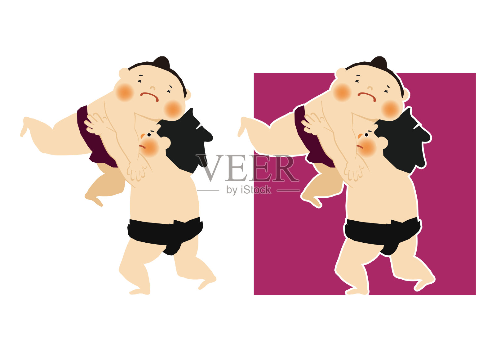 相扑：日本传统国粹设计元素图片