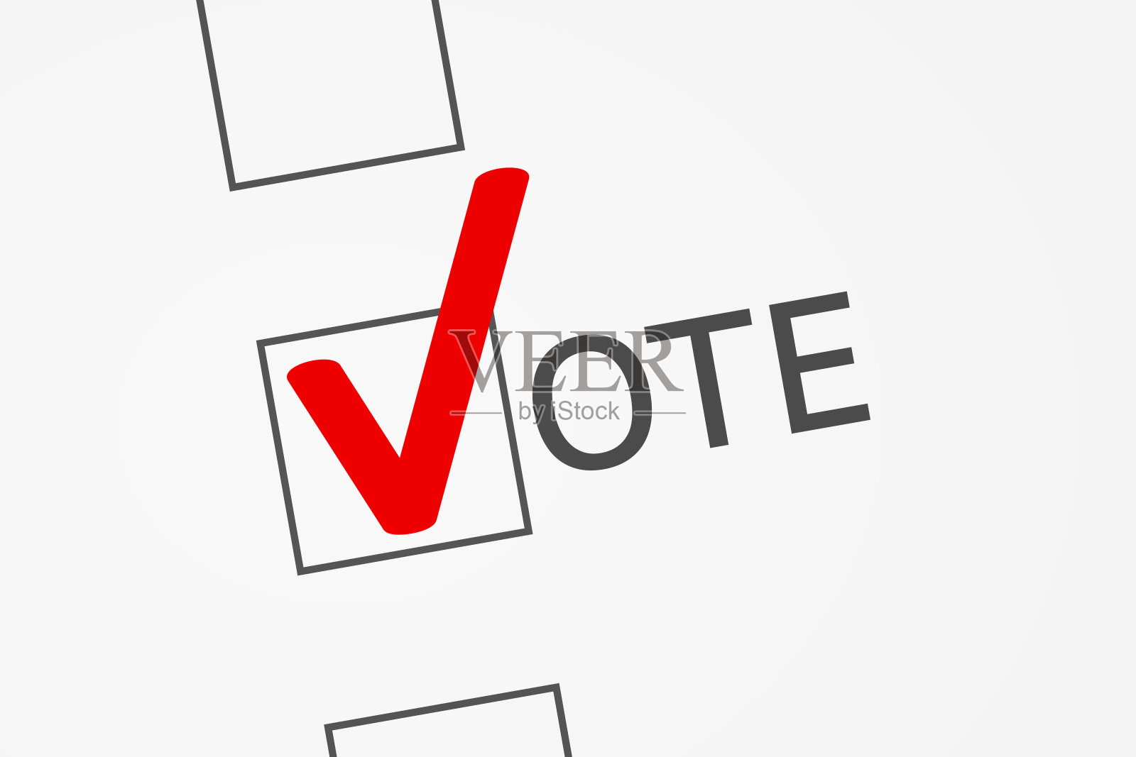 在投票、选举、投票和全民公决中作出选择的概念插画图片素材