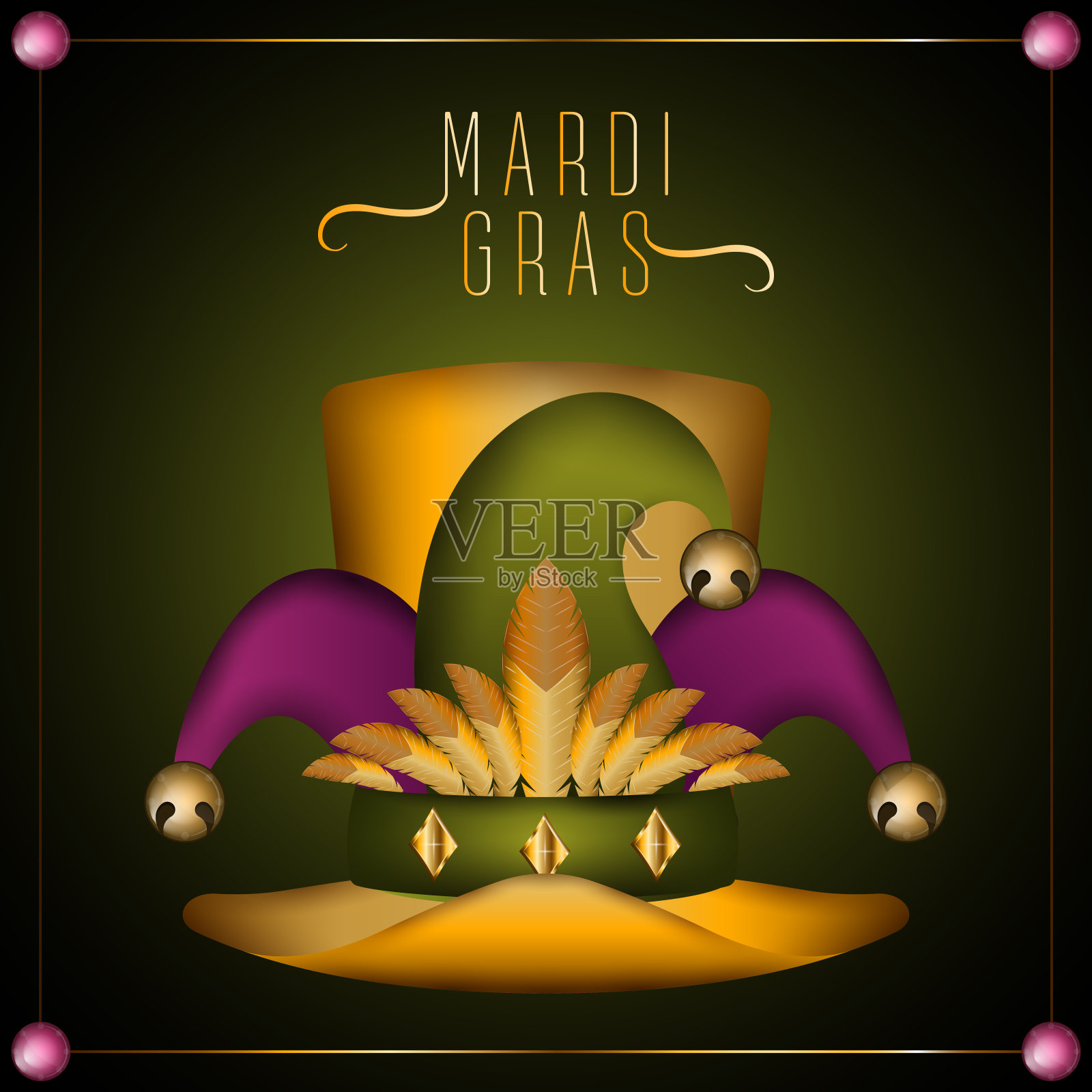 狂欢节海报插画图片素材