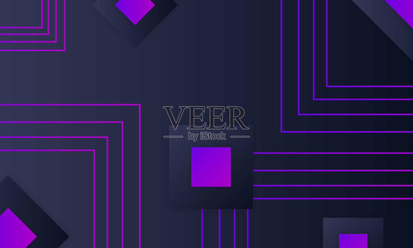 抽象的正方形和直线几何背景插画图片素材