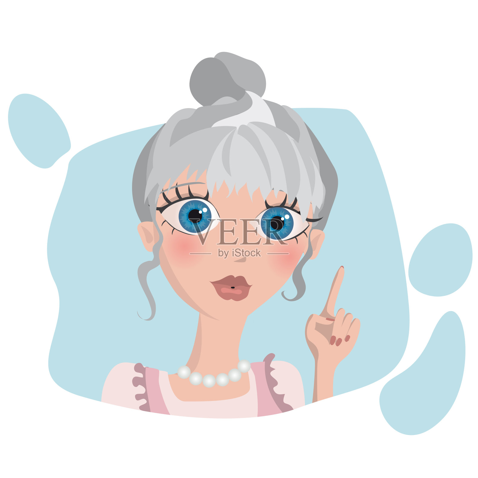 向量奶奶设计元素图片