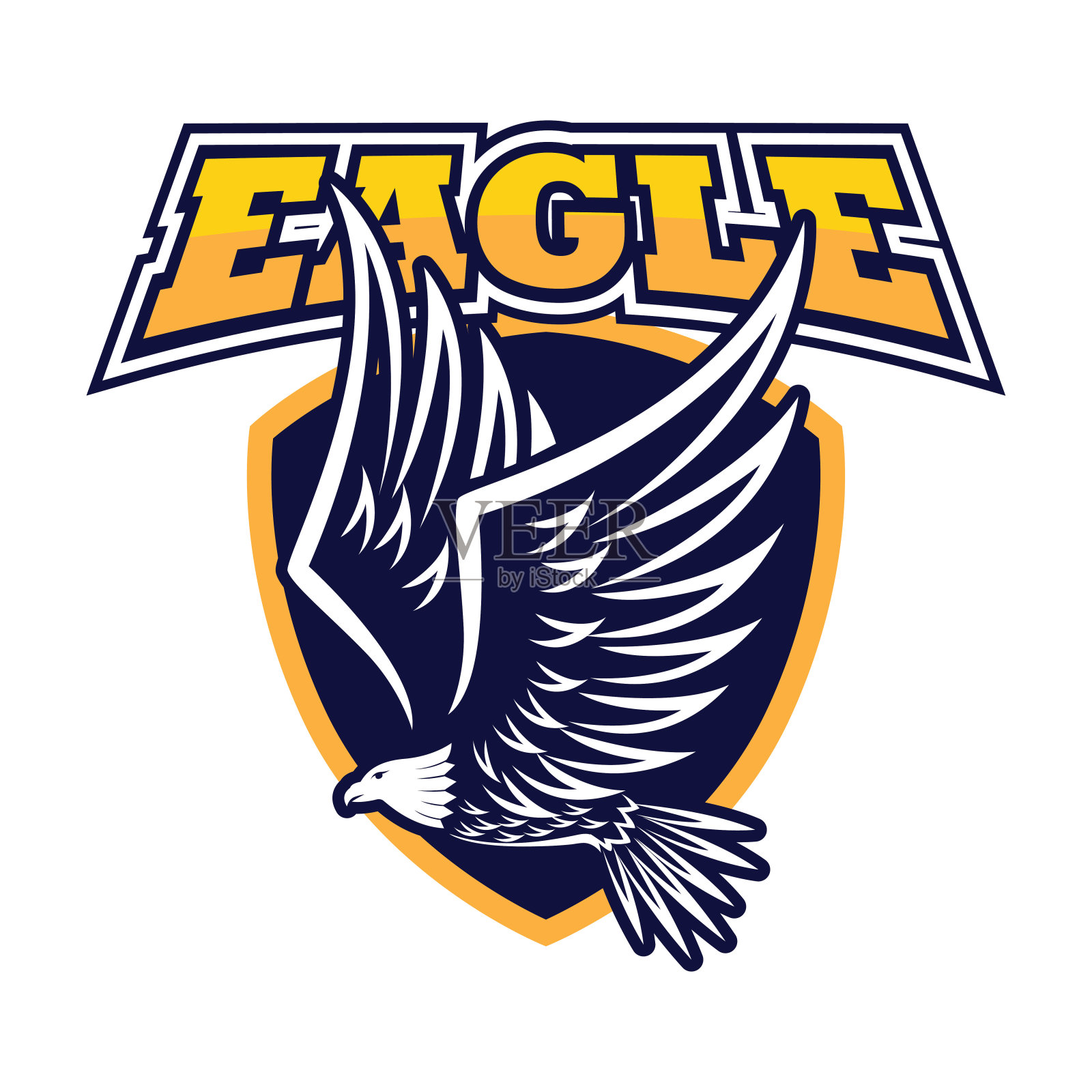 鹰徽为您的商业公司。矢量图插画图片素材
