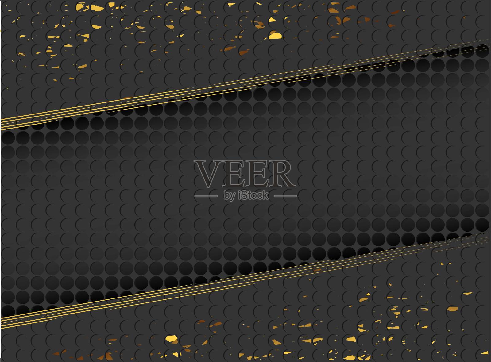 抽象的金色和黑色光泽矢量背景。插画图片素材