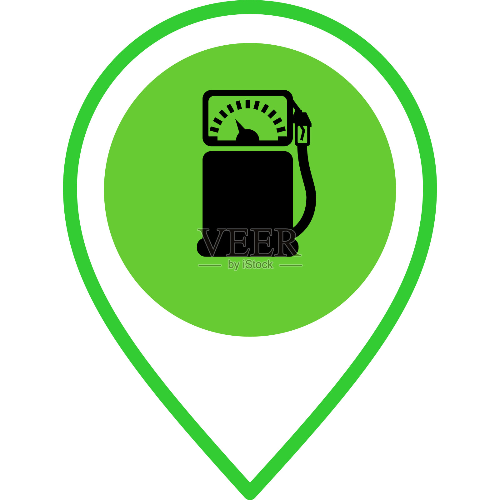 加油站位置图标插画图片素材