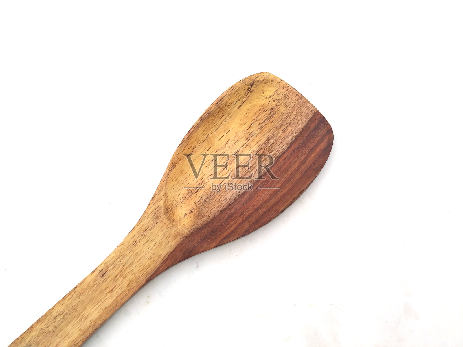 一些木制抹刀孤立在白色背景上照片摄影图片