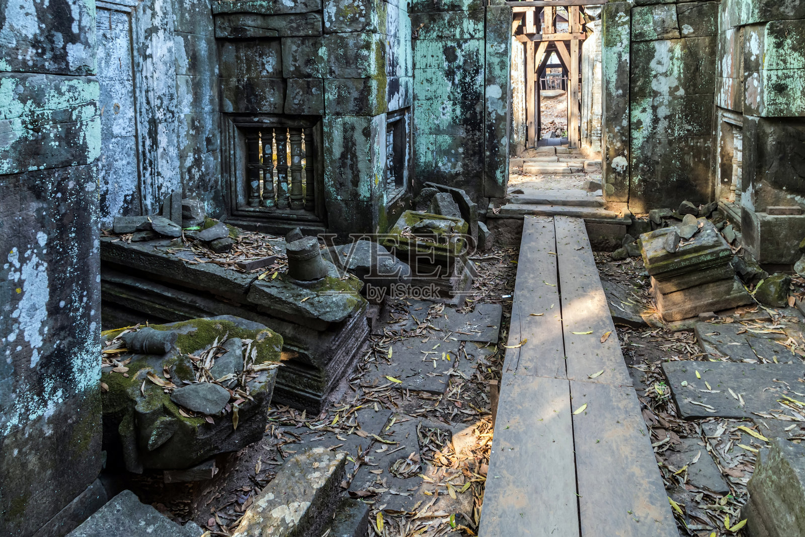 柬埔寨西北部古庙考古景观照片摄影图片