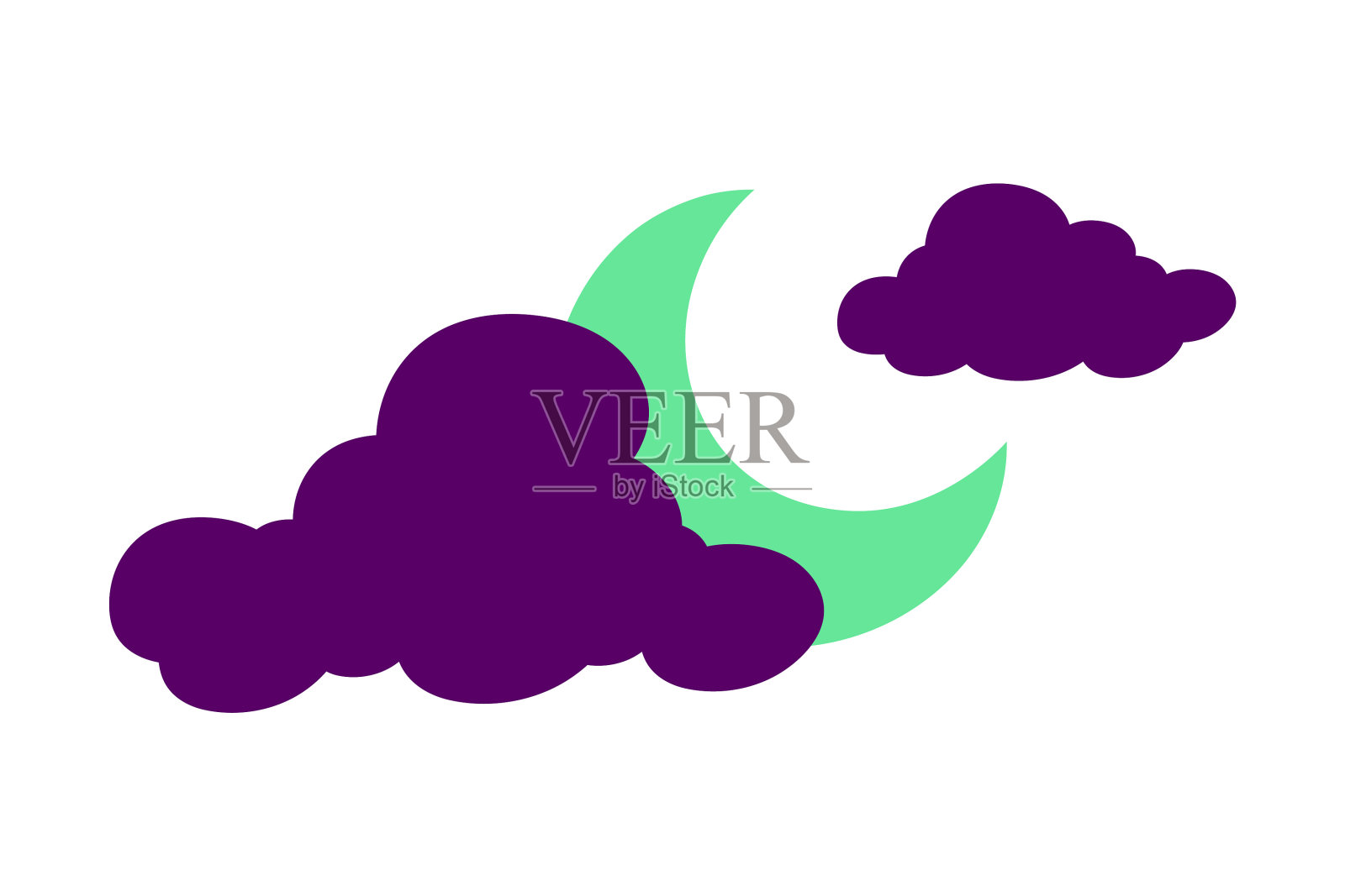 万圣节流行文化恐怖月亮偶像单曲插画图片素材