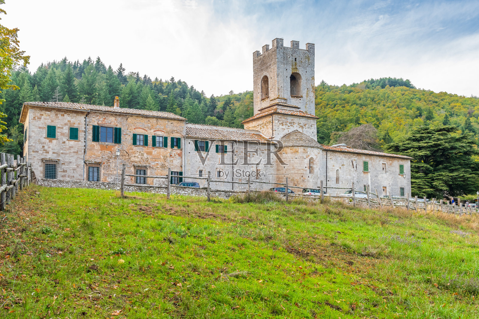 Badia a Coltibuono的教堂照片摄影图片