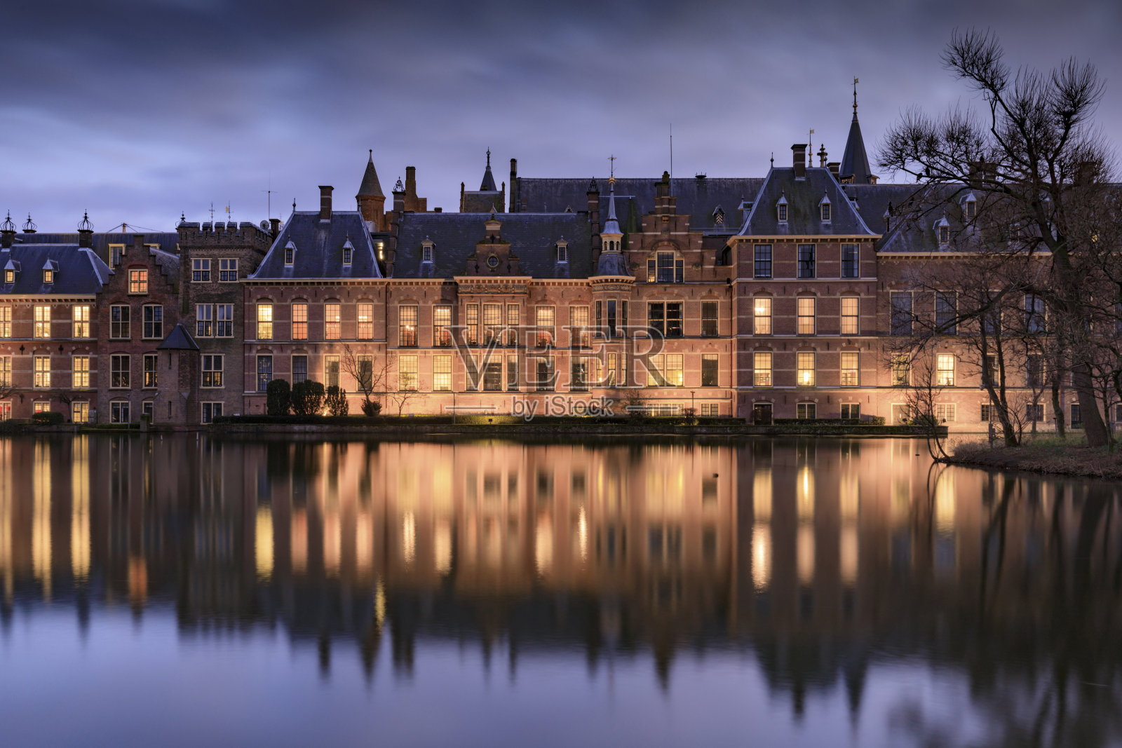 位于海牙的荷兰议会大楼照片摄影图片