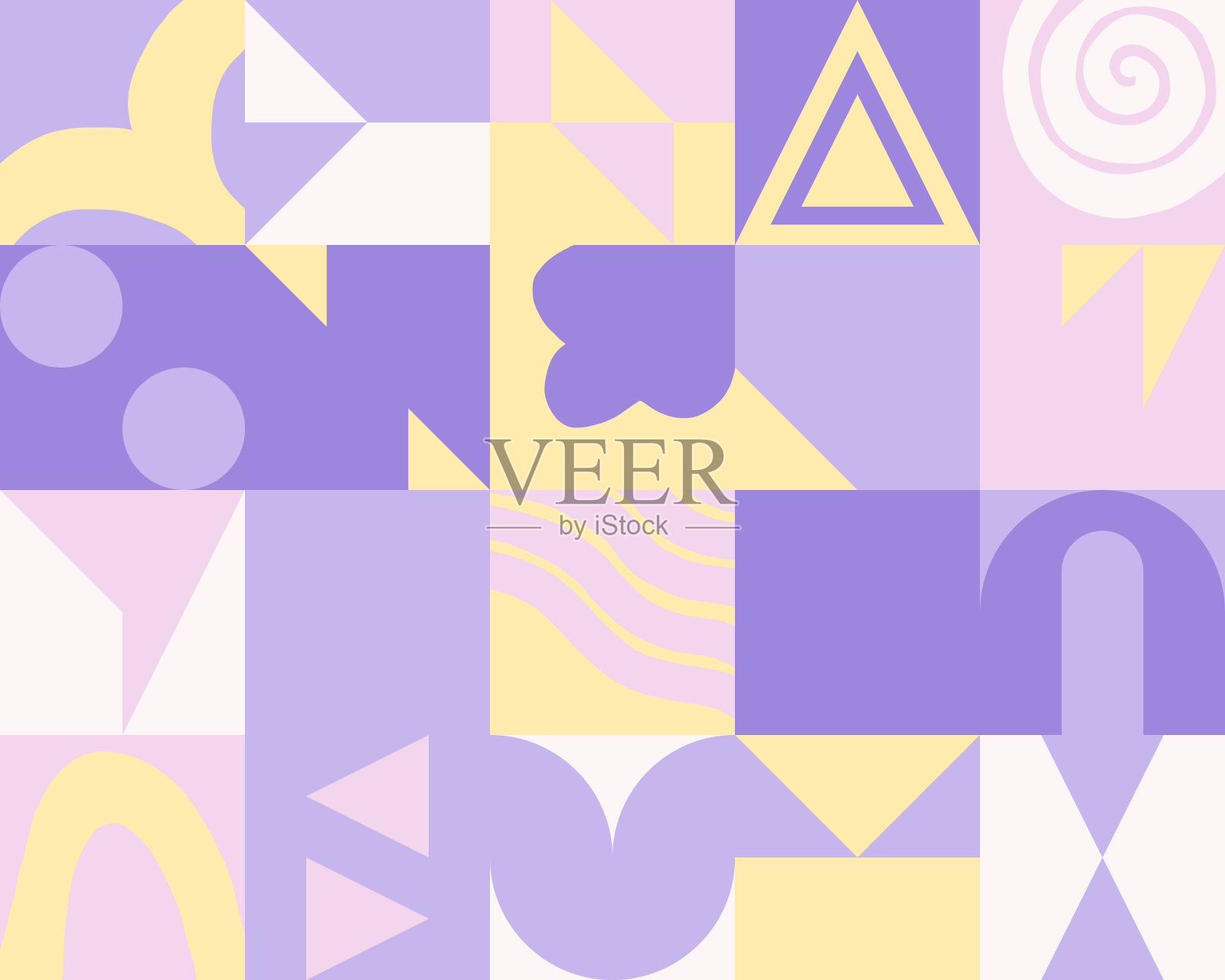 不寻常的抽象几何艺术品构成插画图片素材