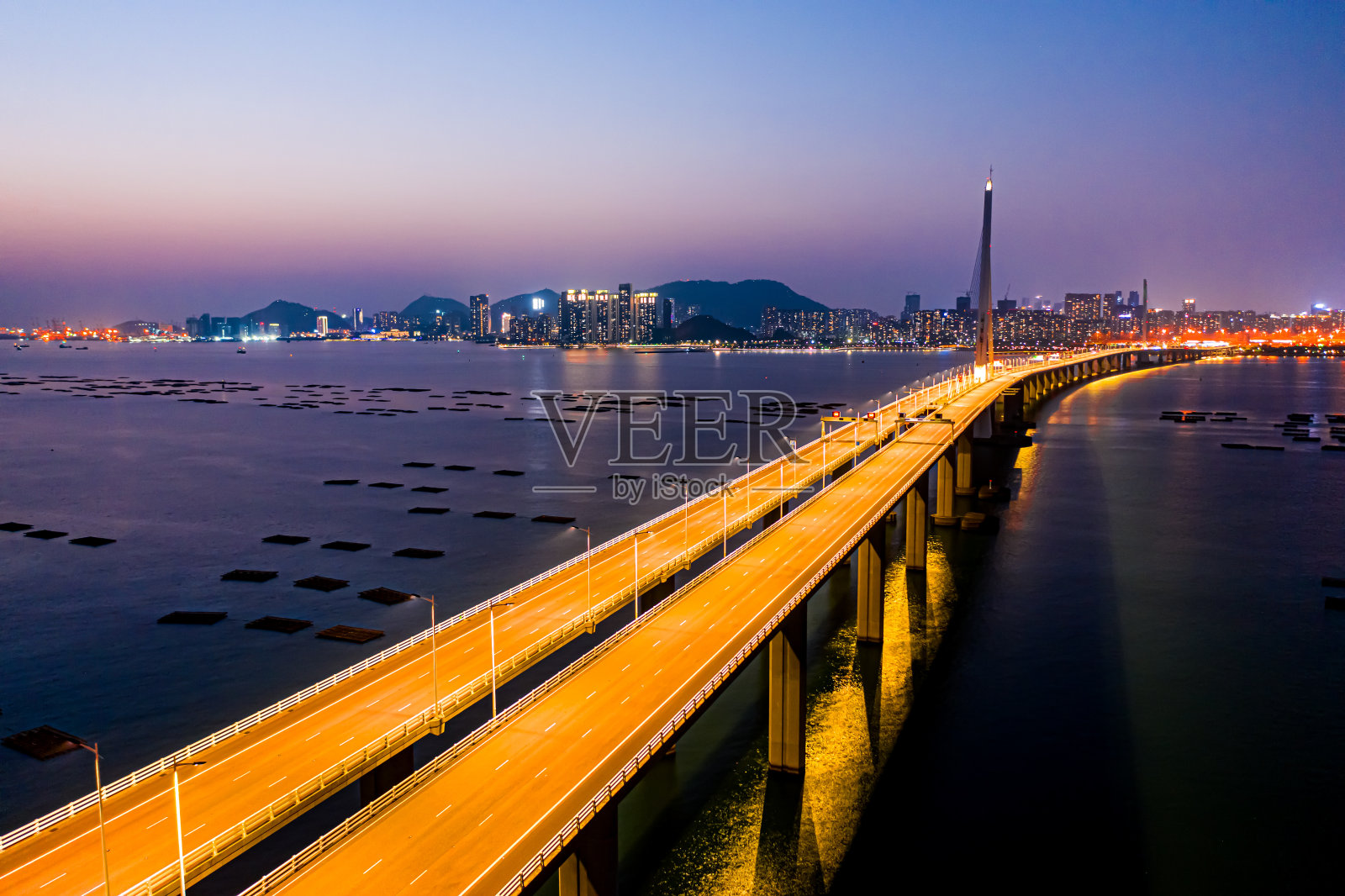 香港深圳湾大桥照片摄影图片
