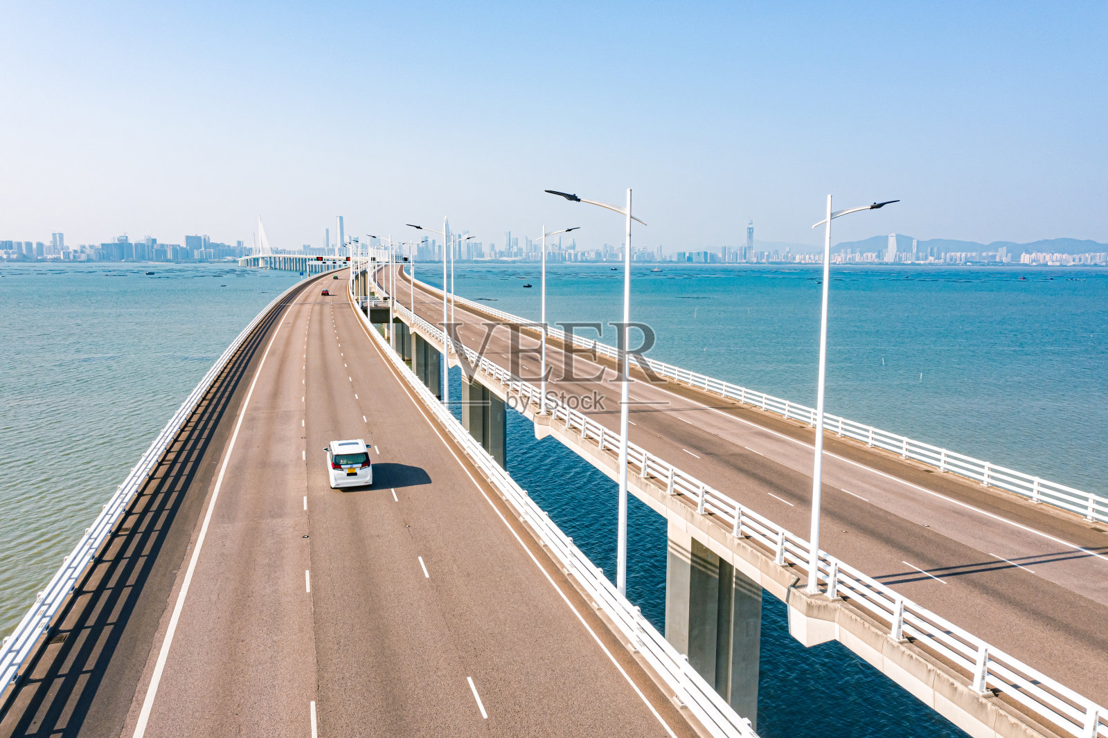 香港深圳湾大桥照片摄影图片