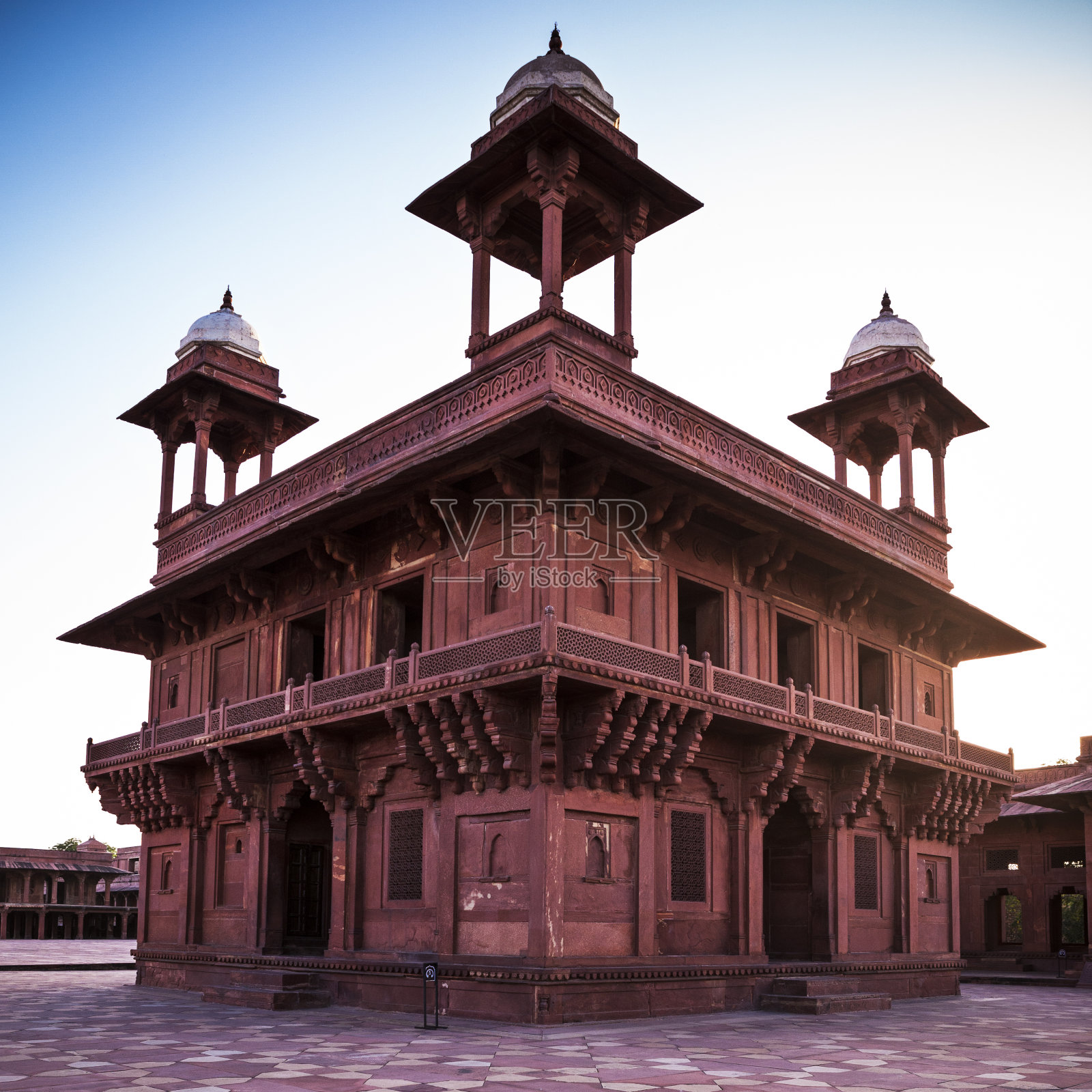 印度北方邦法特布尔西克里古城的迪万-伊卡斯照片摄影图片