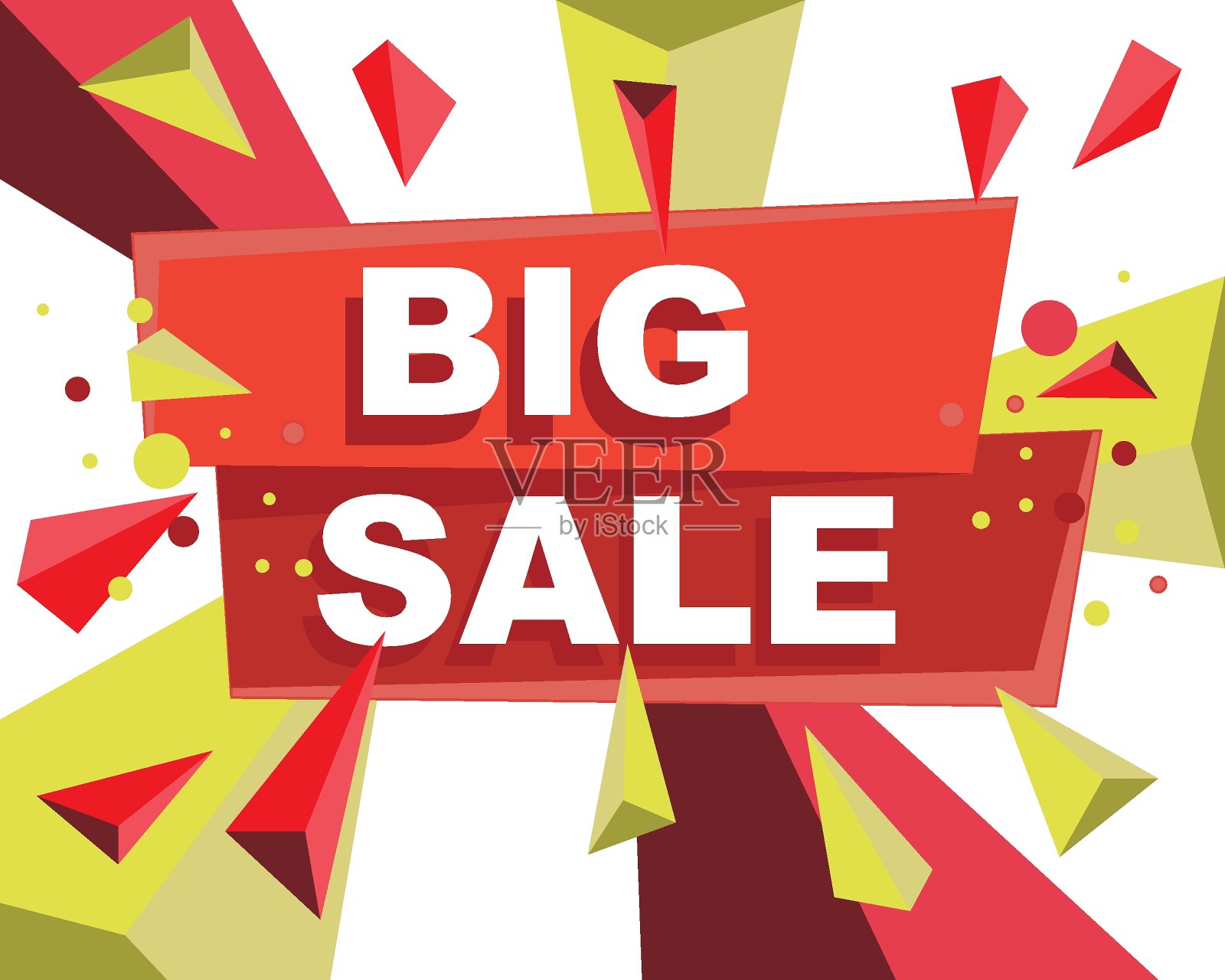 大减价彩色横幅。在线购物。动态图。设计元素图片