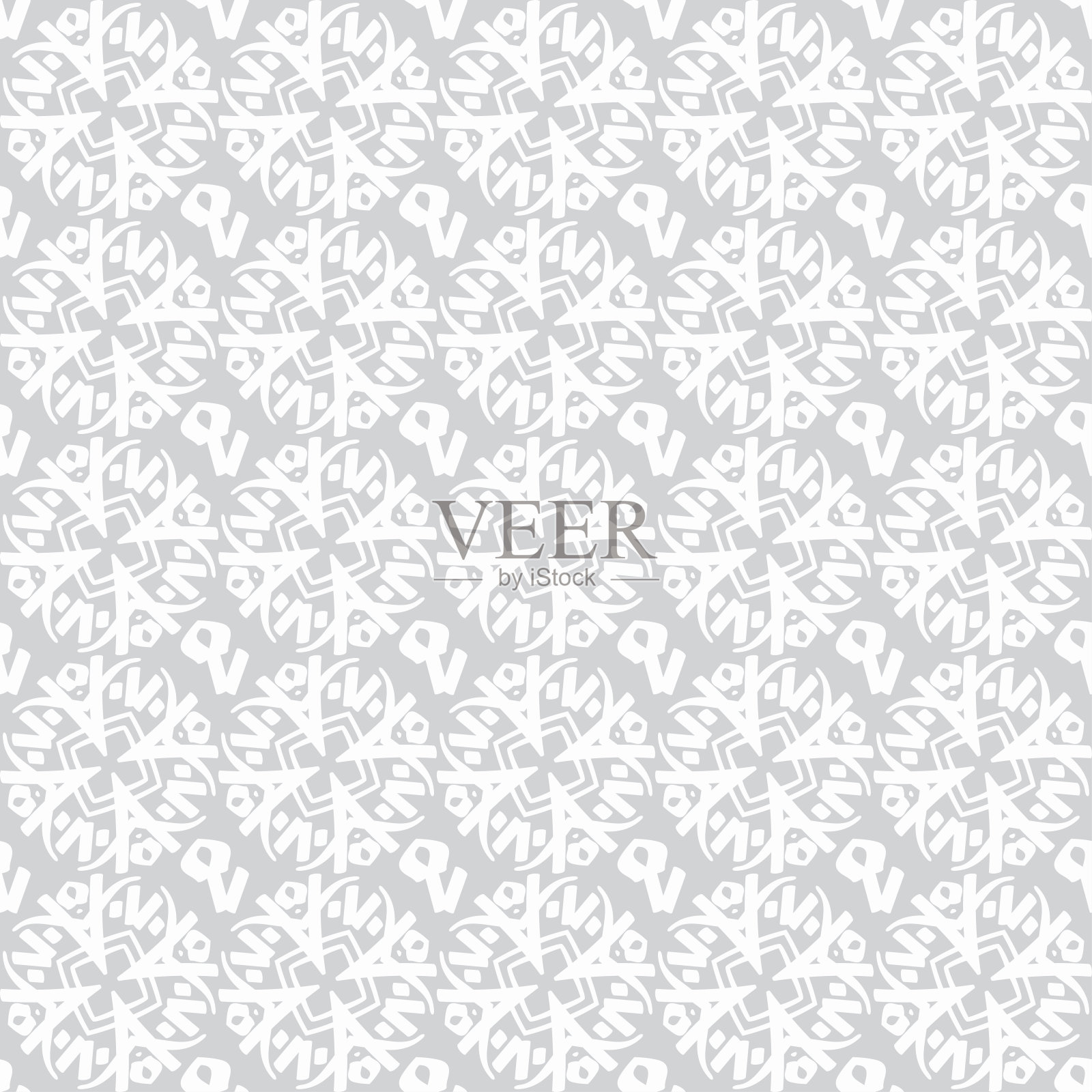 抽象背景，无缝图案。灰色。适用于书刊封面、海报、Logo、邀请函等。向量。插画图片素材