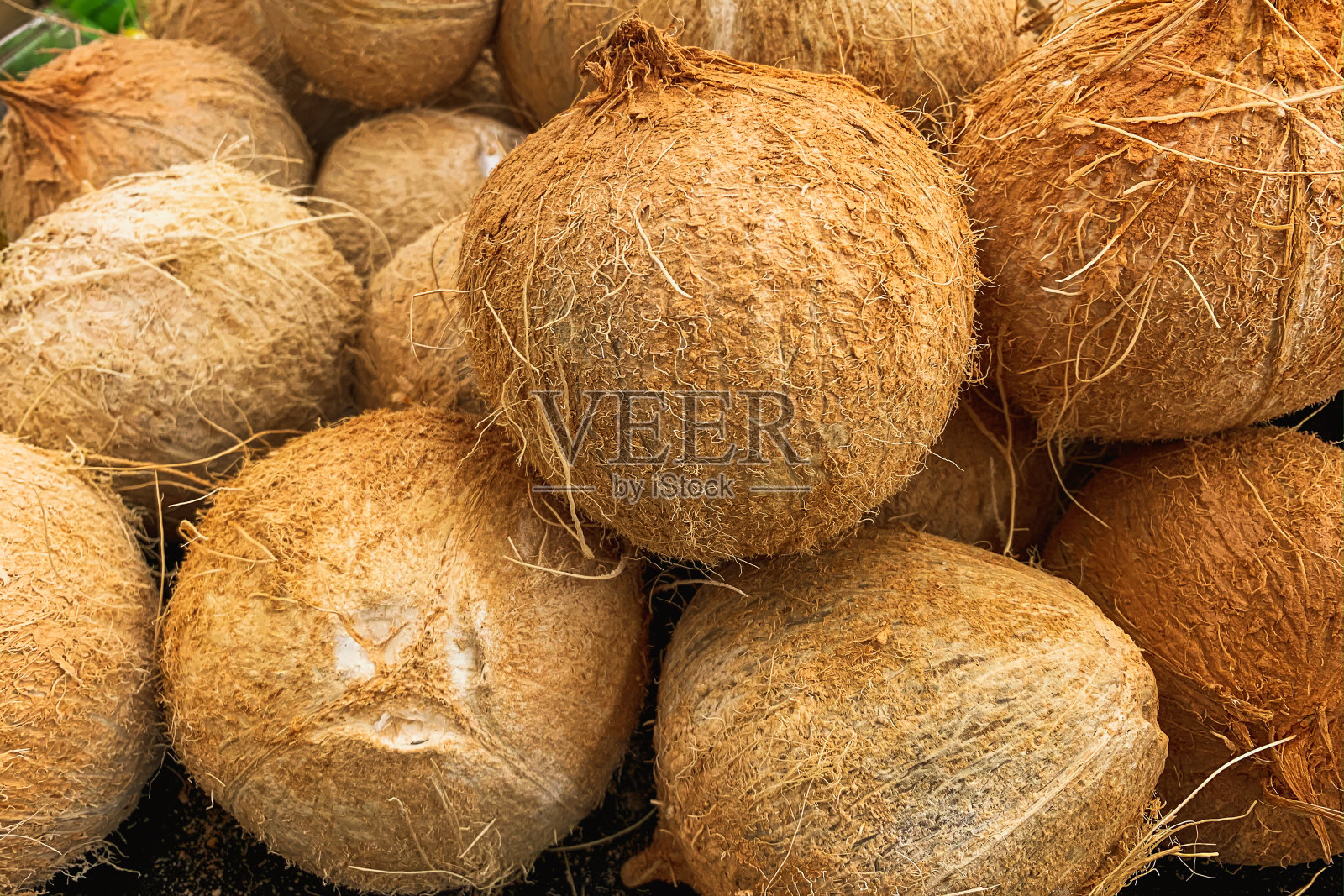 有机椰子的特写照片摄影图片