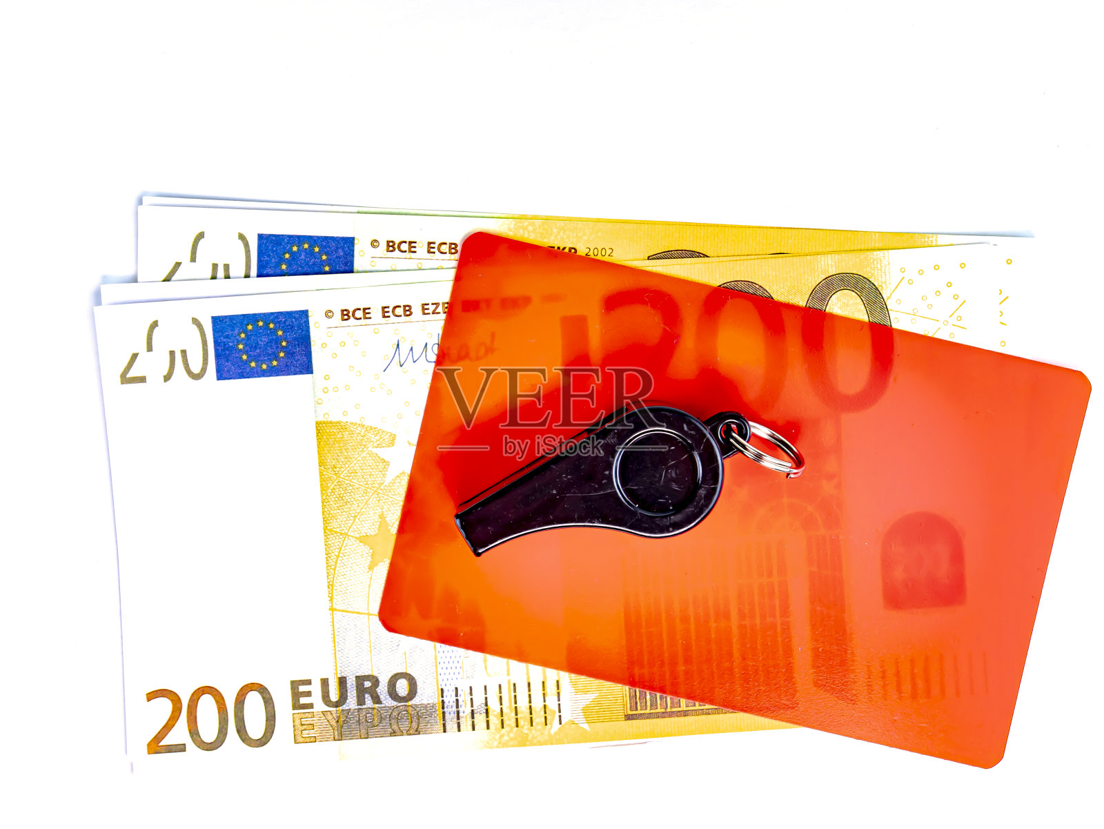 足球裁判贪污受贿。照片摄影图片