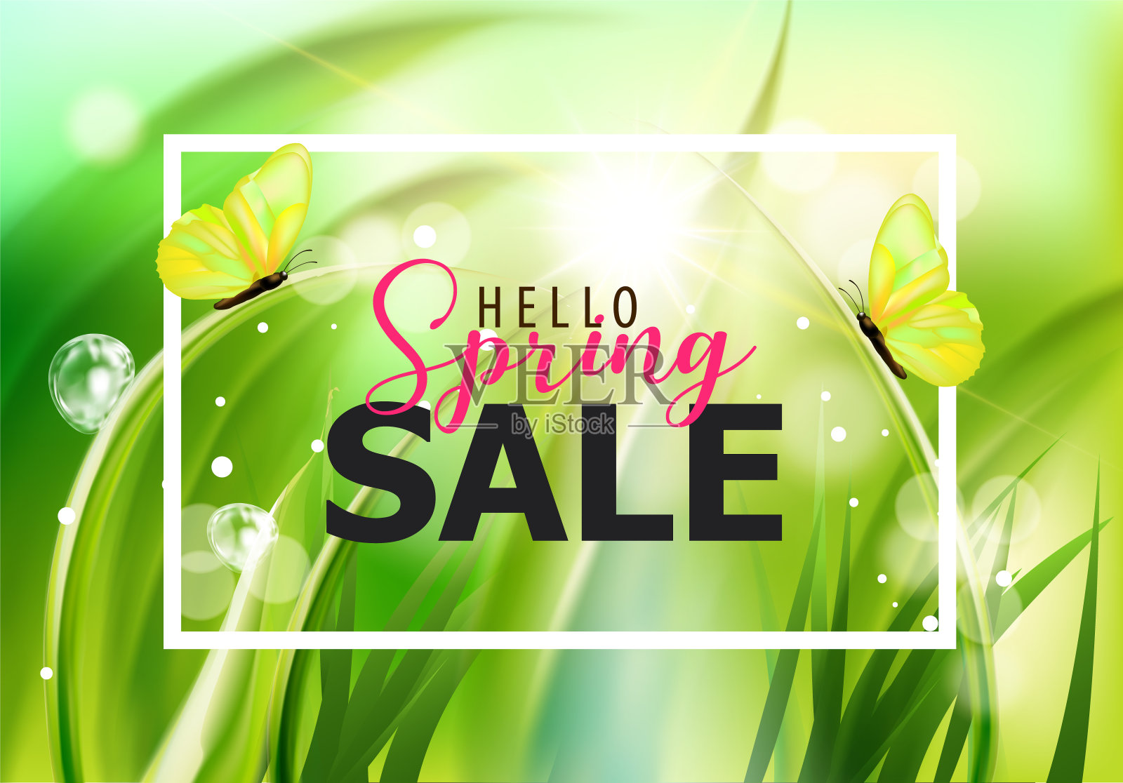 令人耳目一新的生态背景插画图片素材