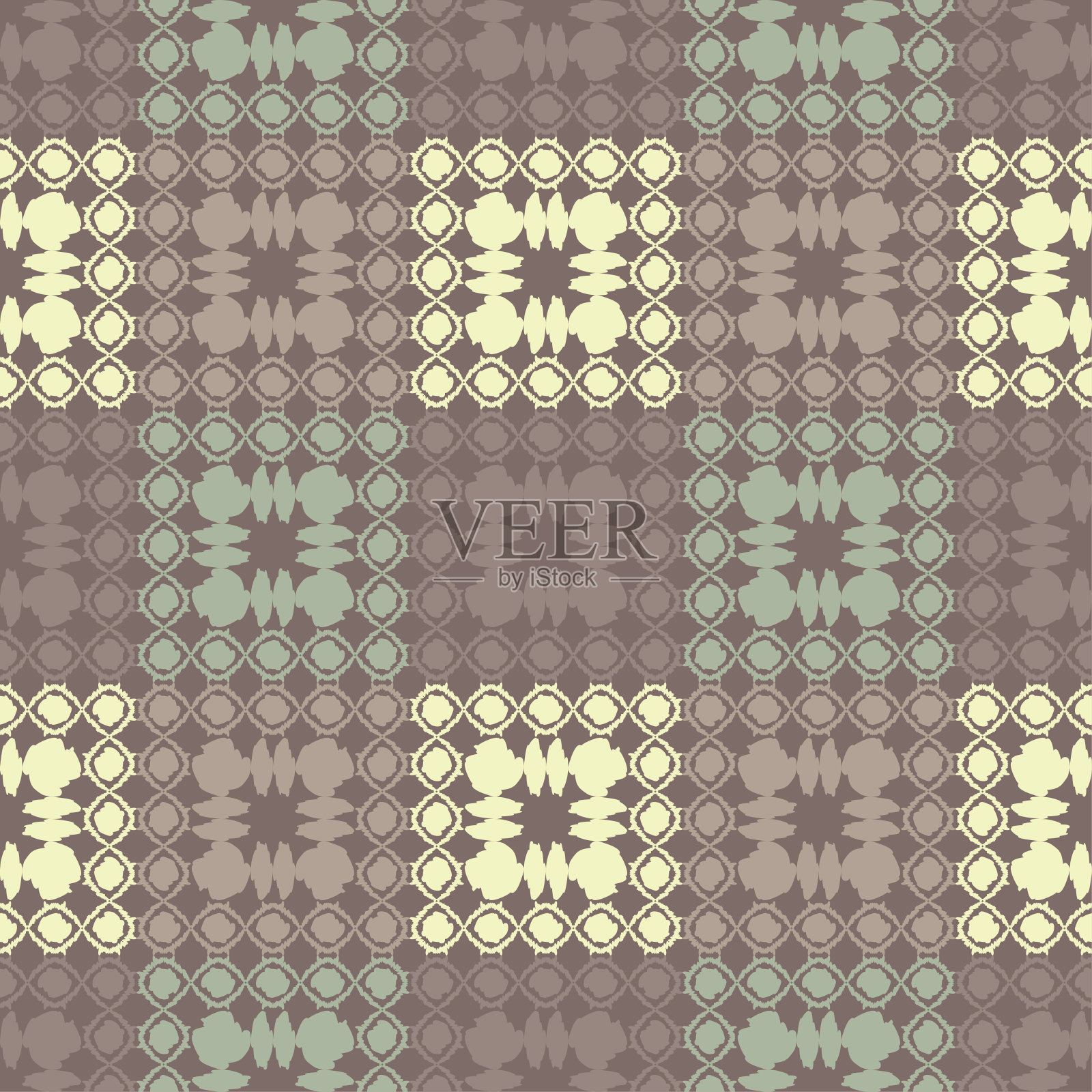 民族那种波西米亚风格的装饰。无缝模式。部落的主题。插画图片素材