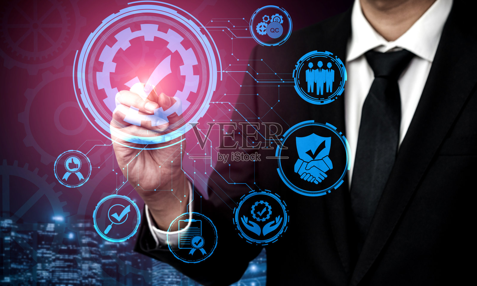 质量保证和质量控制概念照片摄影图片