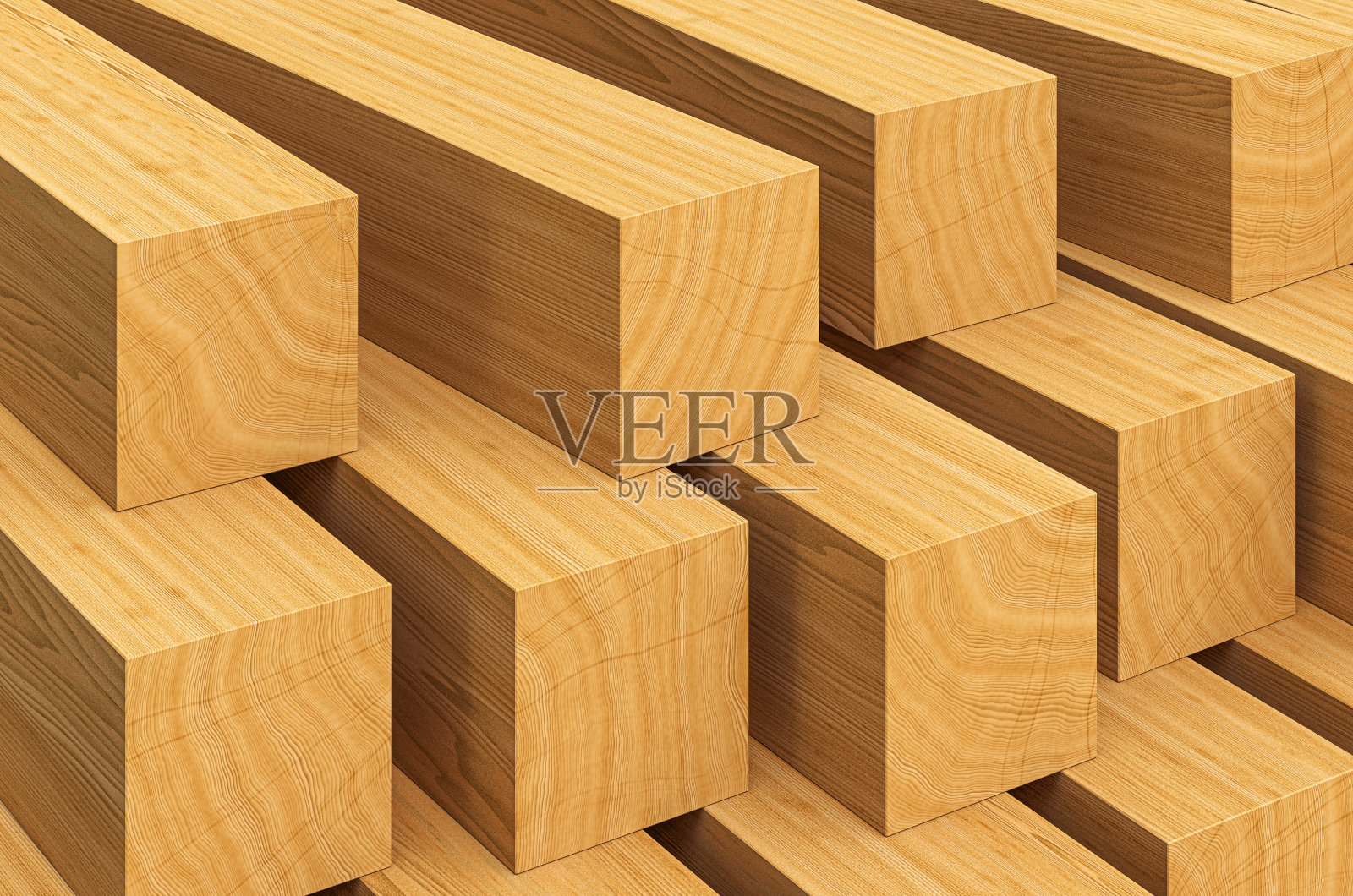 木梁背景，特写。三维渲染照片摄影图片