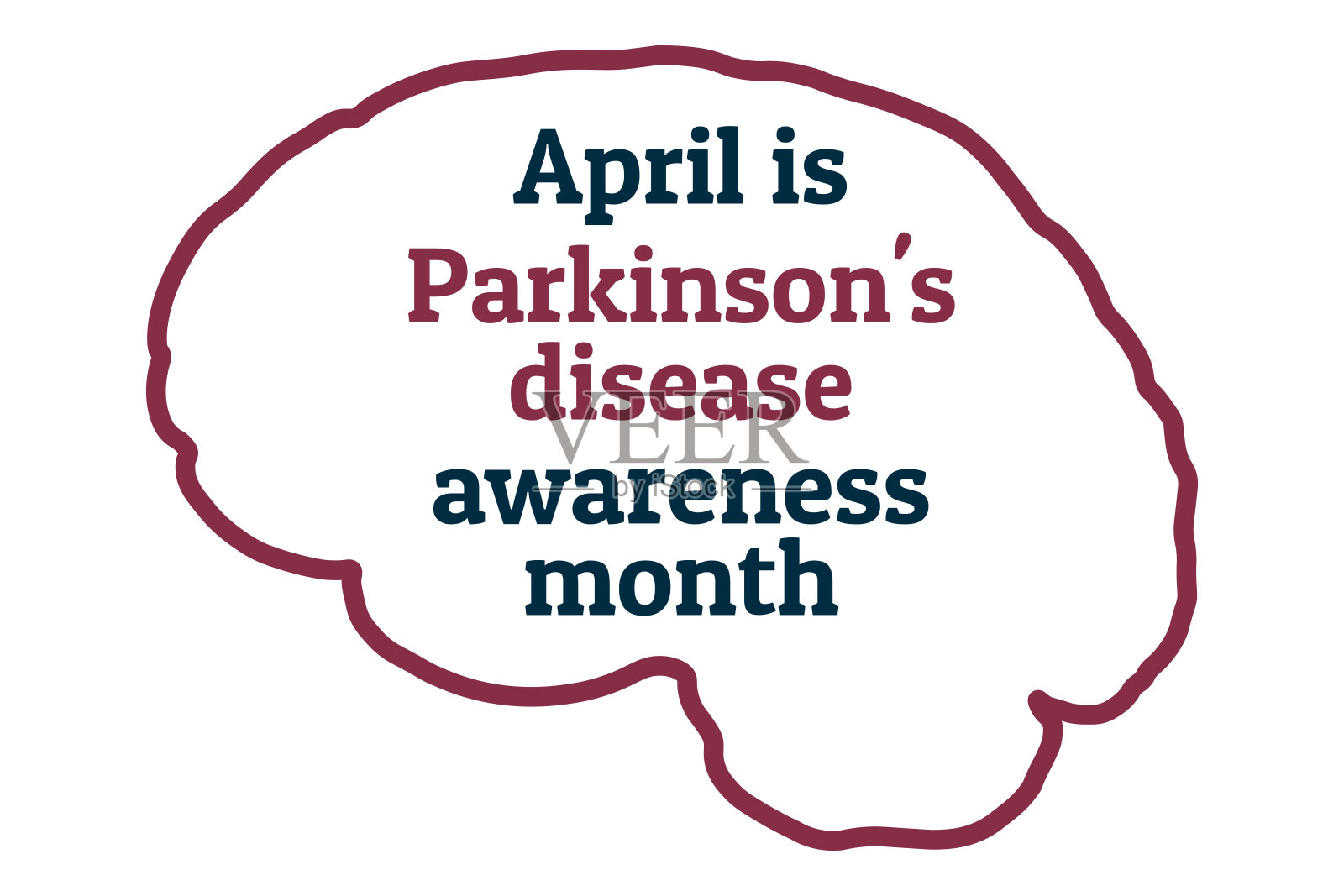 四月是帕金森病宣传月。模板的背景，旗帜，卡片，海报与文字题词。向量EPS10插图。插画图片素材