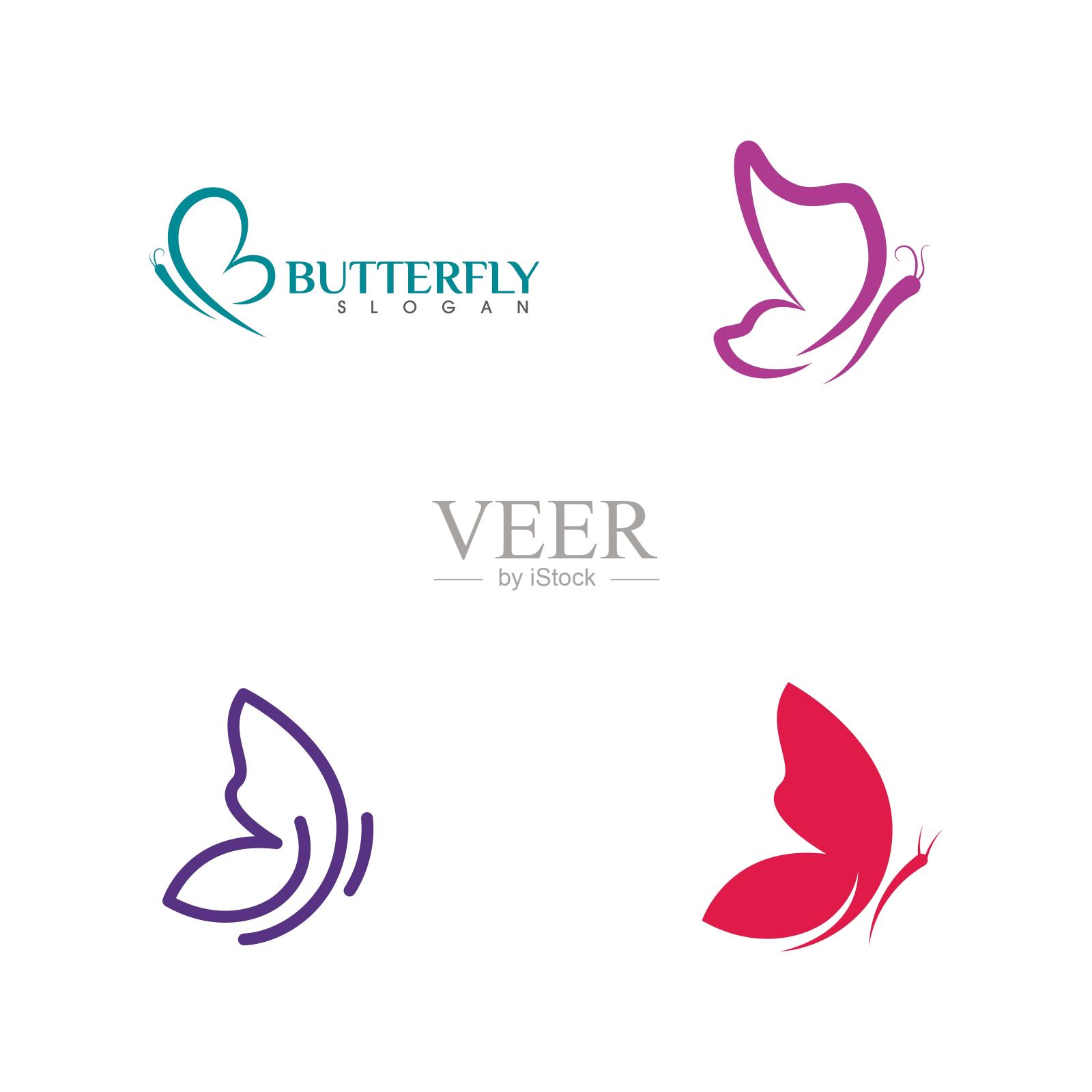 美丽蝴蝶图标设计设计元素图片