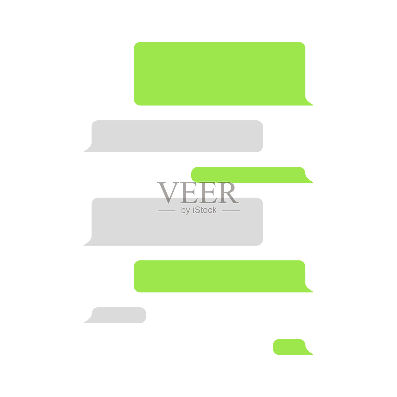 社交网络信使表单的Web和应用程序图形设计。向量插画图片素材