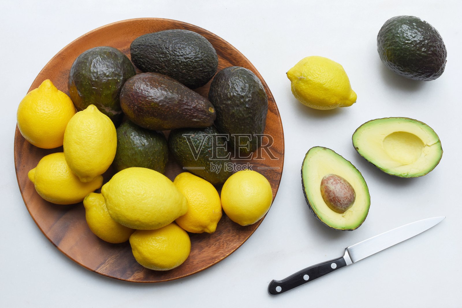 鳄梨和柠檬照片摄影图片