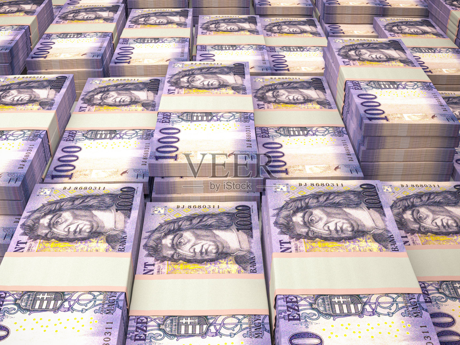 匈牙利福林金融背景特写照片摄影图片