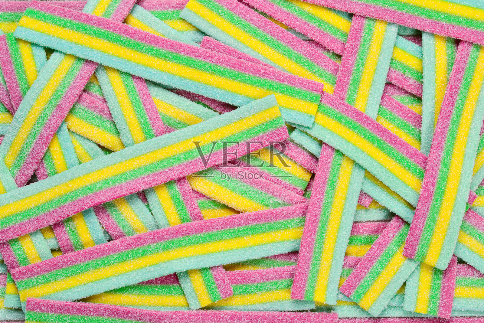 彩色多汁软糖背景。前视图。果冻糖果。照片摄影图片