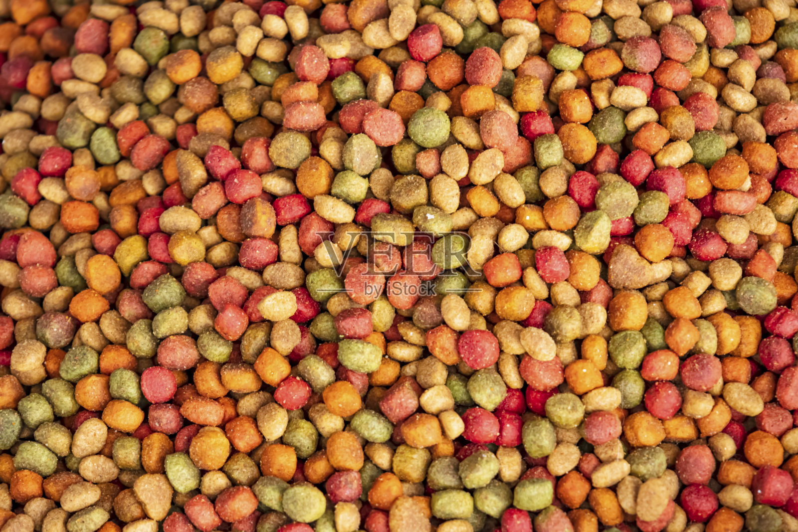 关闭和干燥的猫粮照片摄影图片