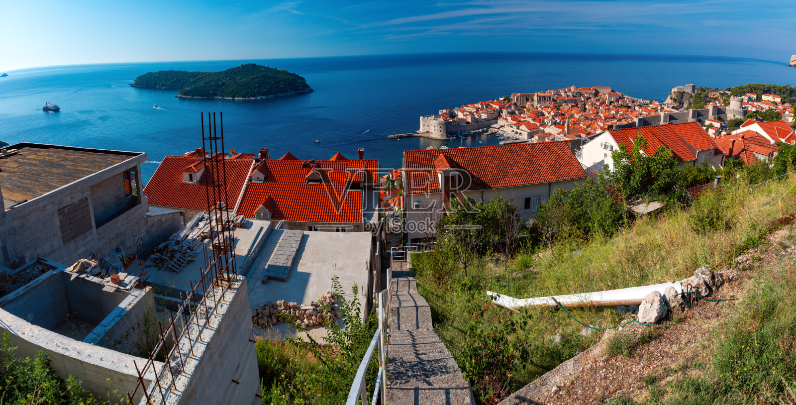 克罗地亚杜布罗夫尼克老城照片摄影图片