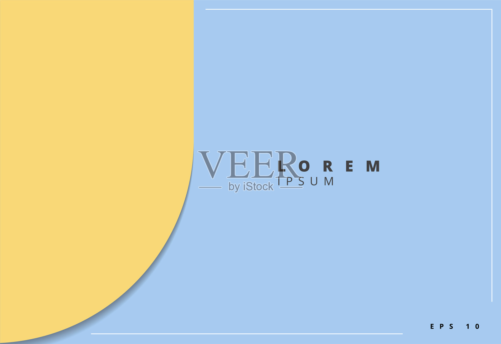 彩色粉笔几何元素抽象背景剪纸风格插画图片素材