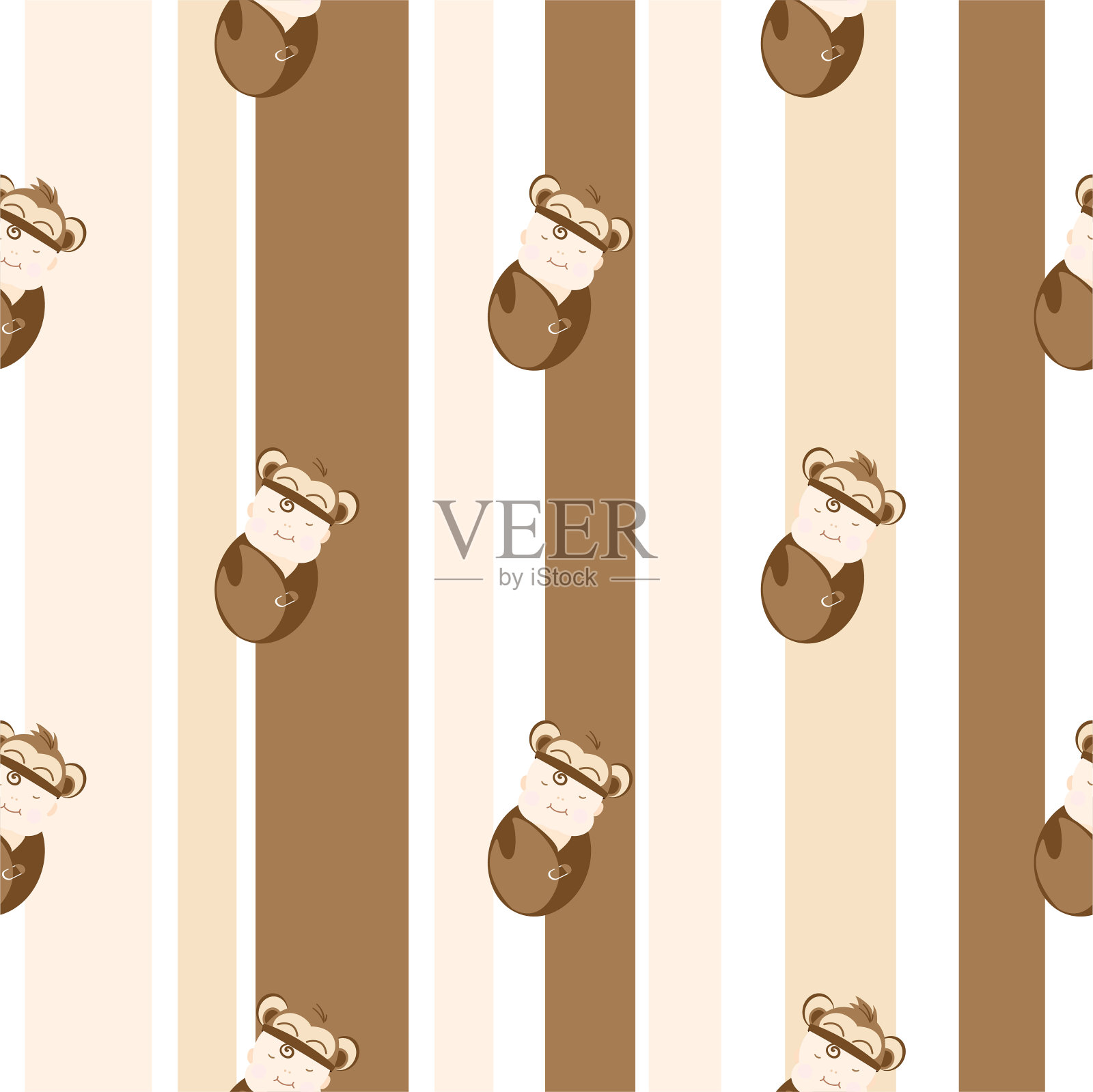 婴儿图形图案墙纸对象插画图片素材