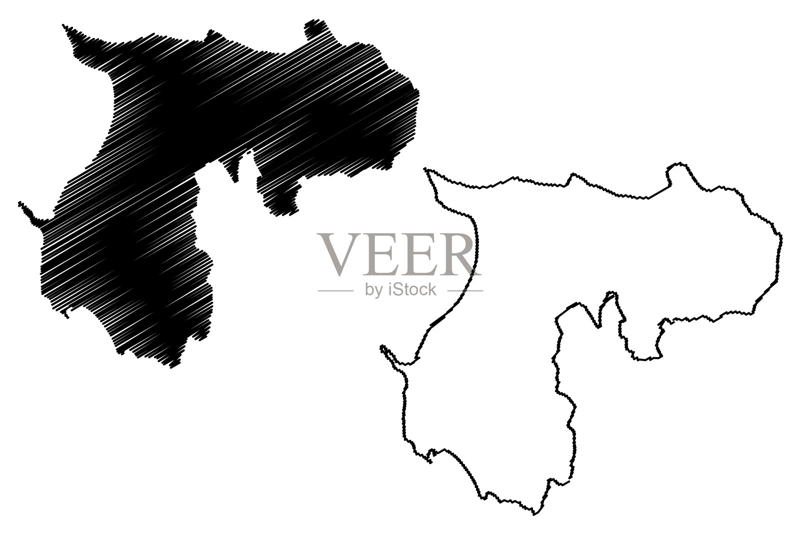 都拉斯县地图插画图片素材